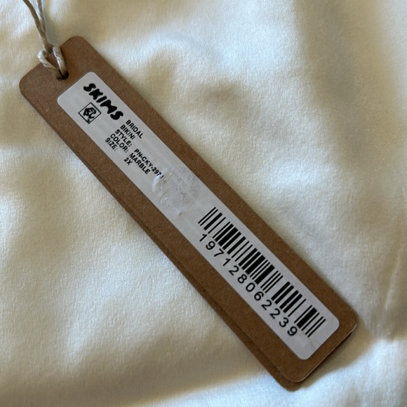 SKIMS SILK Bridal Bikini 2X marble 92% silk - Picture 3 of 4